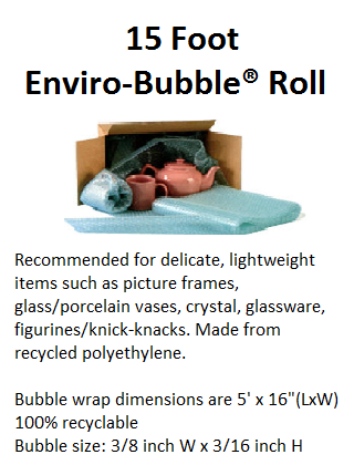 15 Foot Enviro Bubble Roll