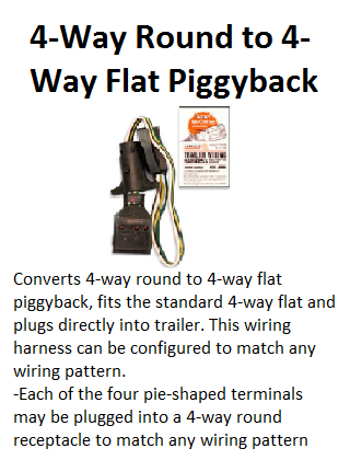 4 way round to 4 way flat