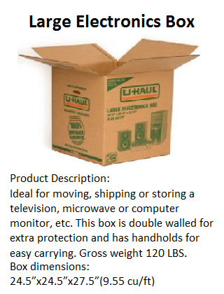 Large Electronics Box / Packing
