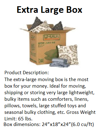 extra large u-haul box 9 14